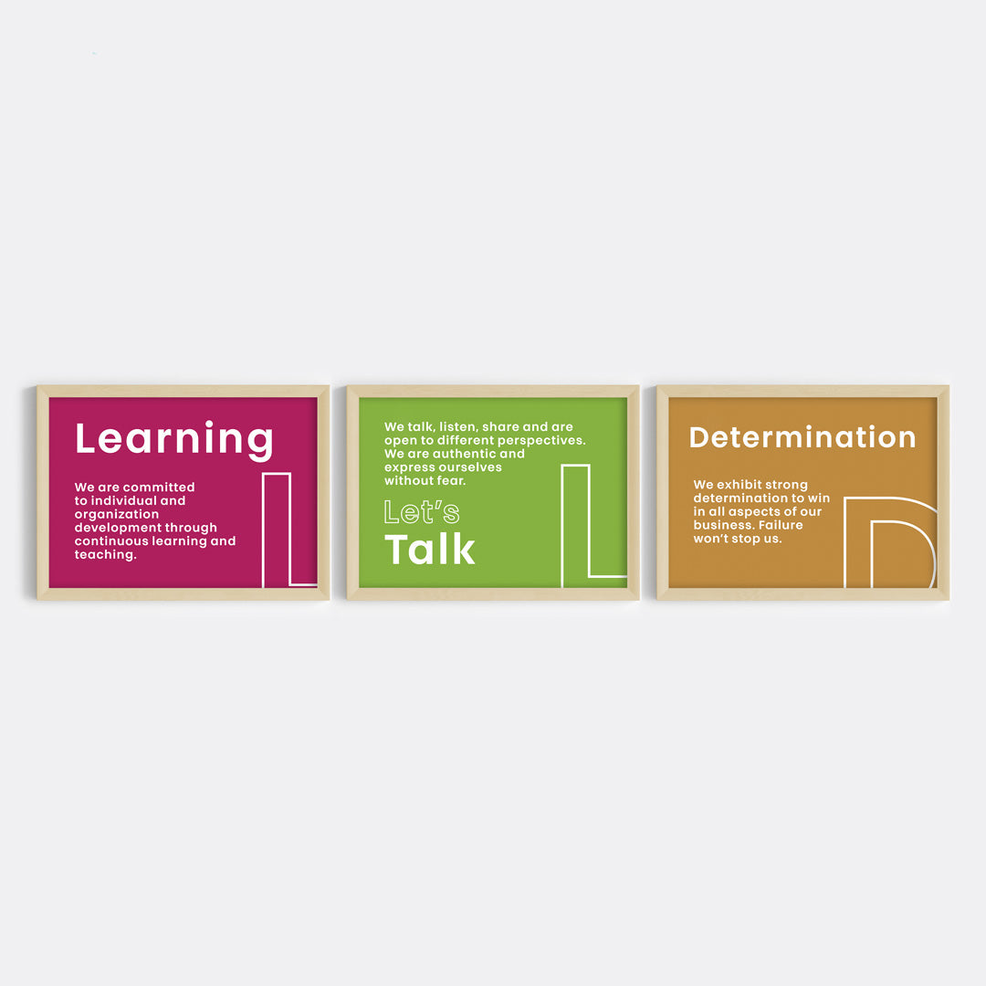 Our Core Beliefs Wall Art (Framed)