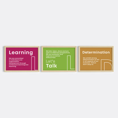 Our Core Beliefs Wall Art (Framed)