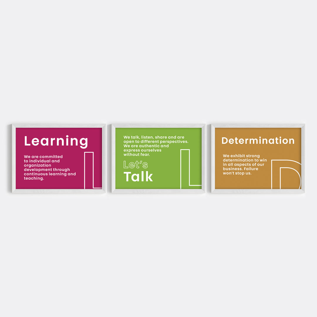 Our Core Beliefs Wall Art (Framed)