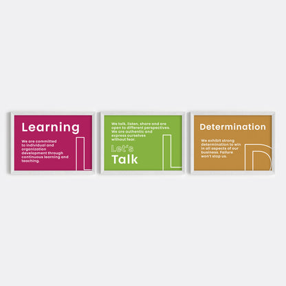 Our Core Beliefs Wall Art (Framed)
