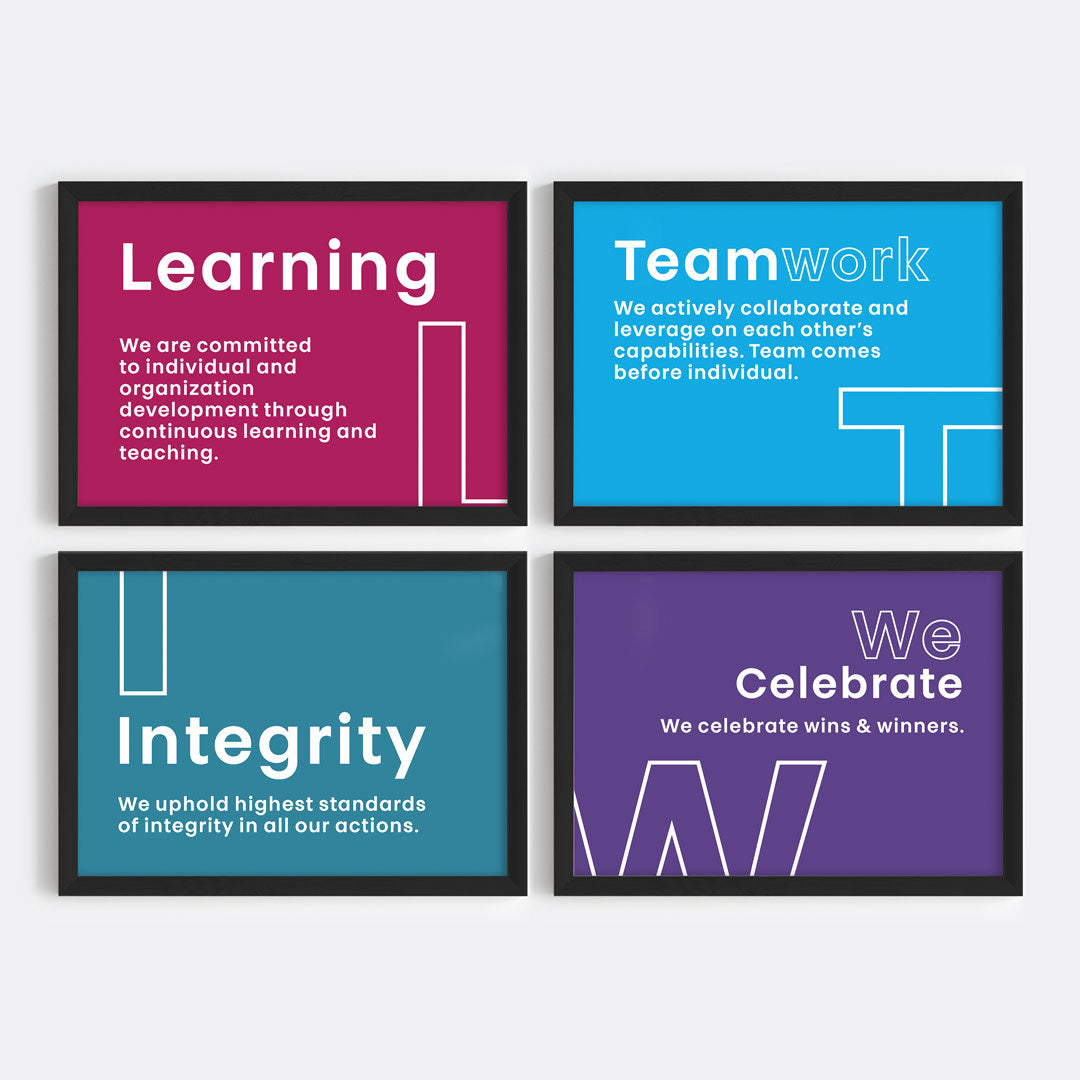 Our Core Beliefs Wall Art (Framed)
