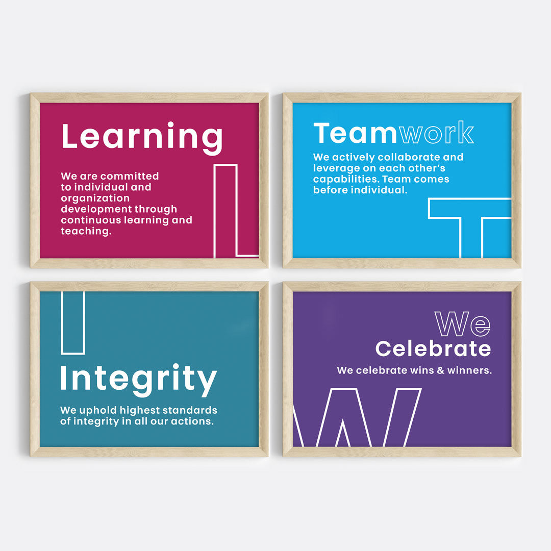 Our Core Beliefs Wall Art (Framed)