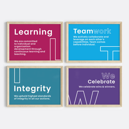 Our Core Beliefs Wall Art (Framed)