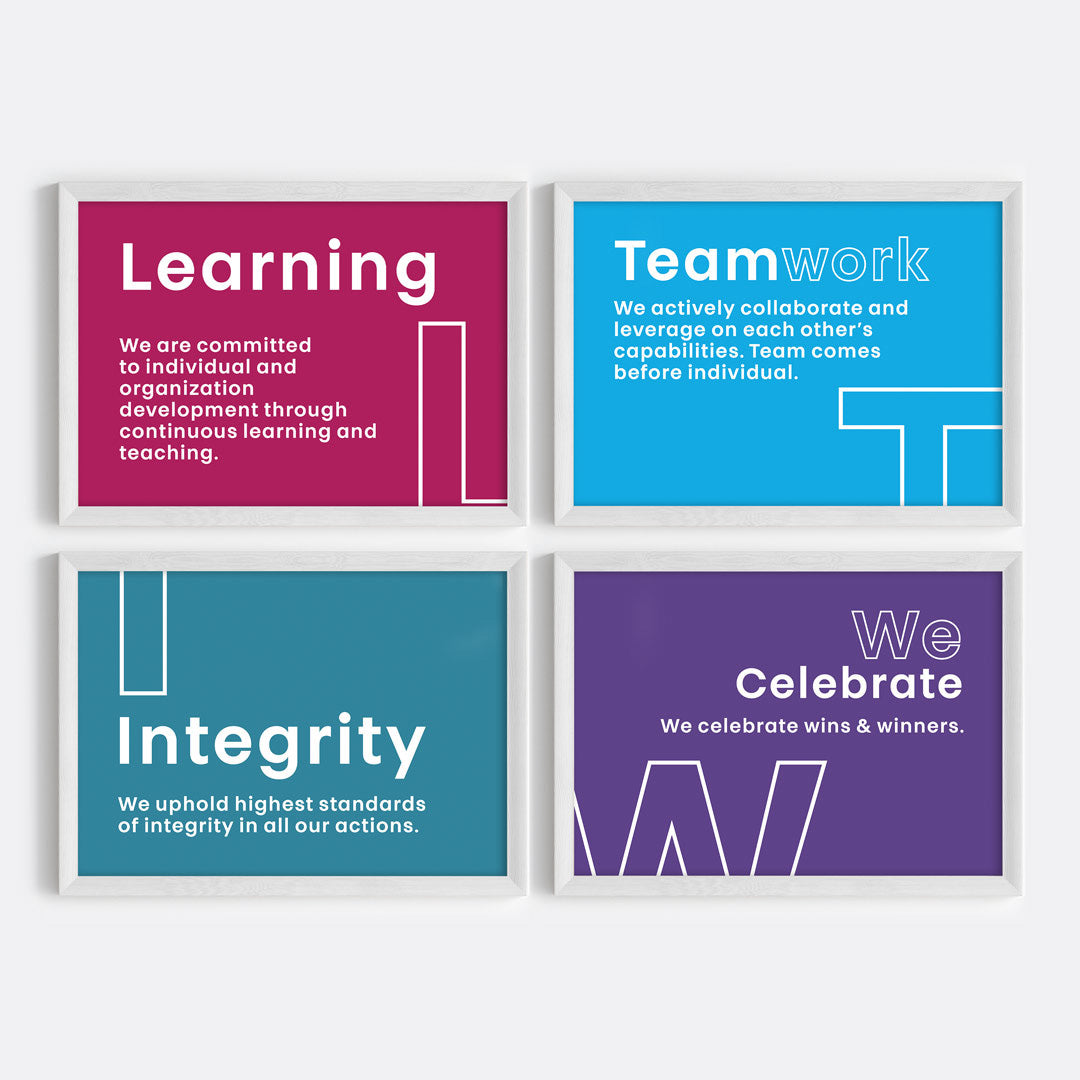 Our Core Beliefs Wall Art (Framed)
