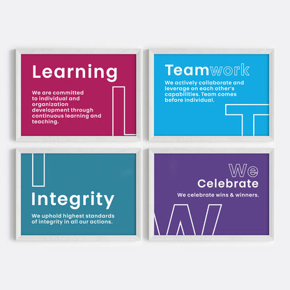Our Core Beliefs Wall Art (Framed)