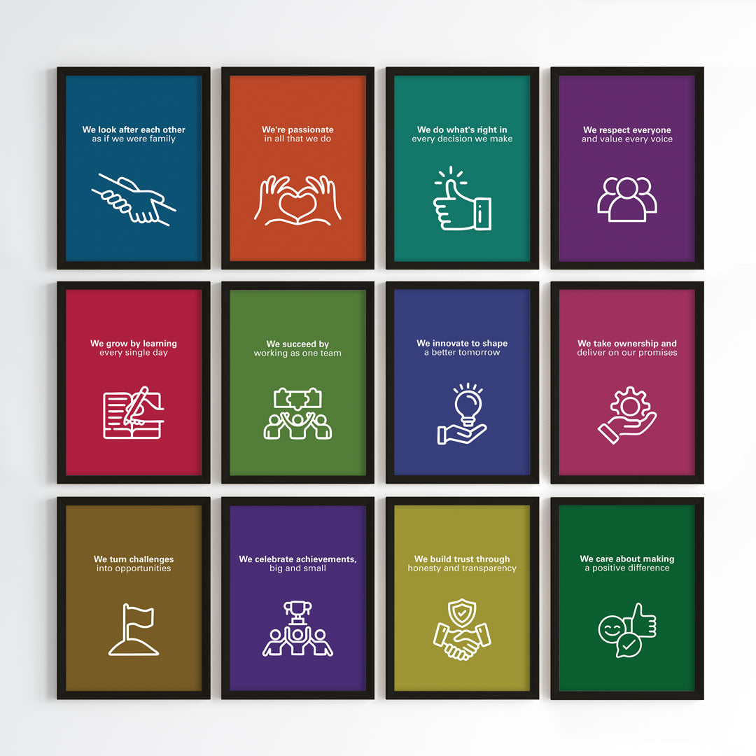 Our Guiding Values Wall Art (Framed)