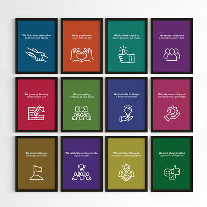 Our Guiding Values Wall Art (Framed)