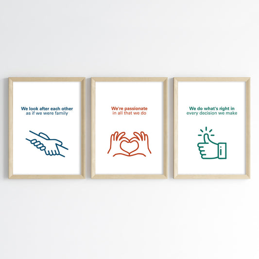 Our Guiding Values Wall Art (Framed)