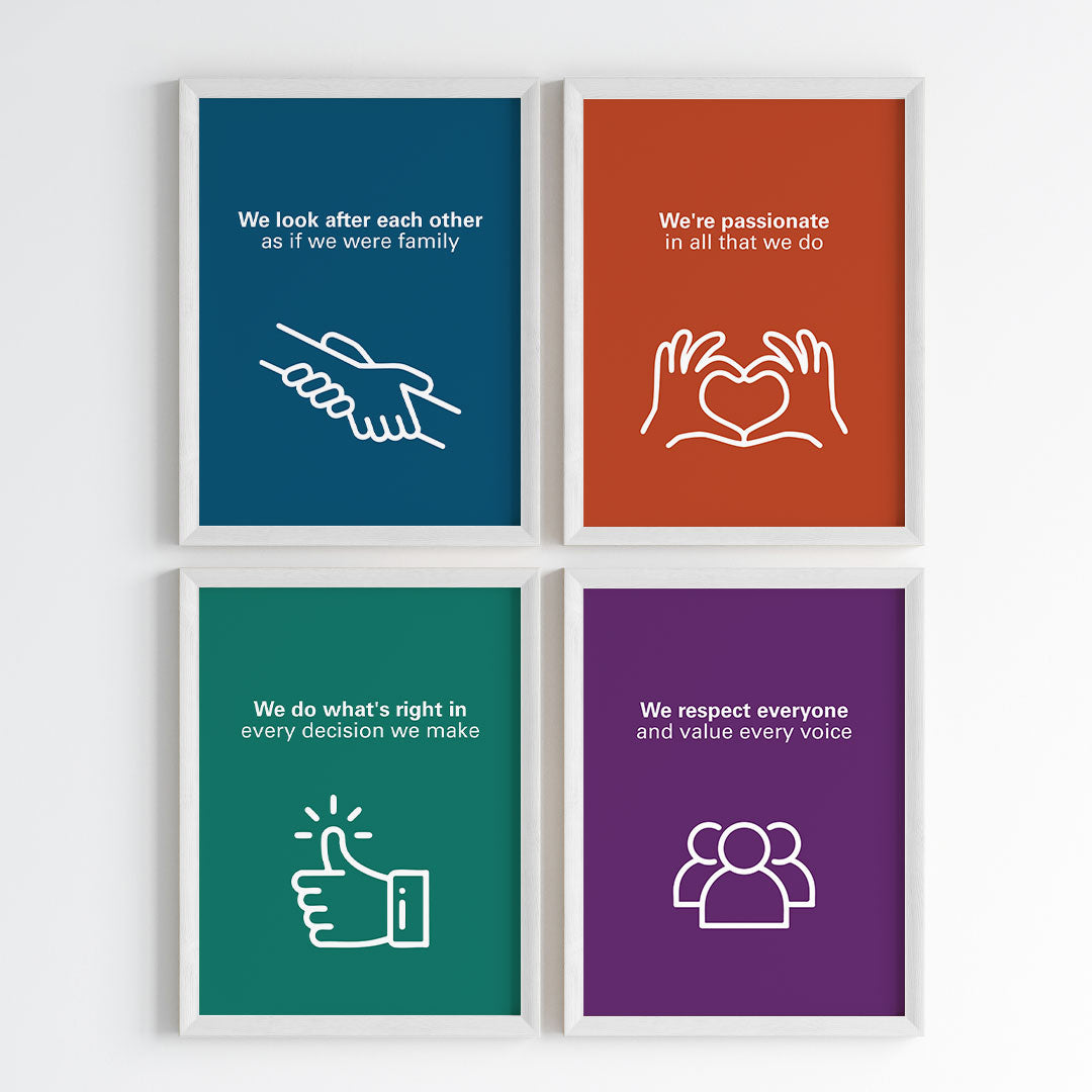 Our Guiding Values Wall Art (Framed)