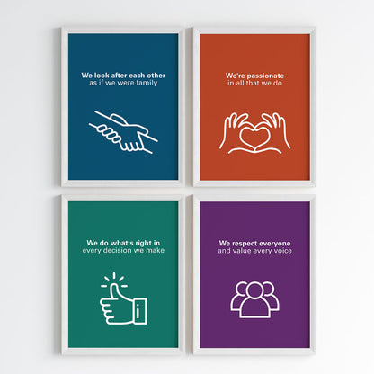Our Guiding Values Wall Art (Framed)