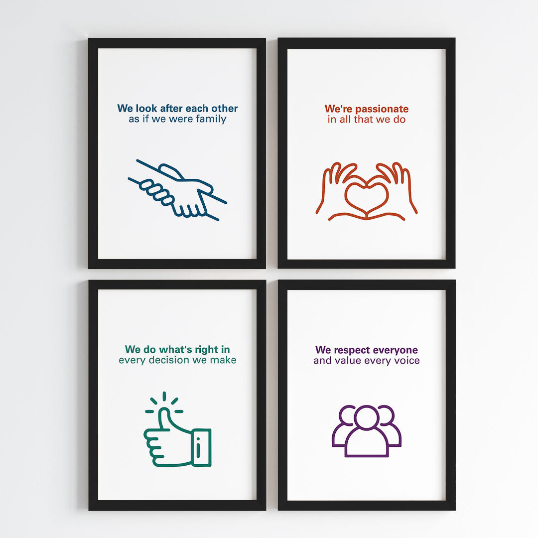 Our Guiding Values Wall Art (Framed)
