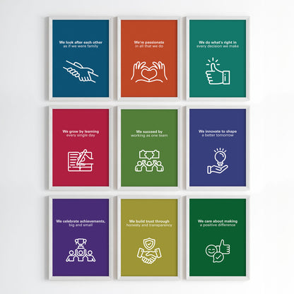 Our Guiding Values Wall Art (Framed)