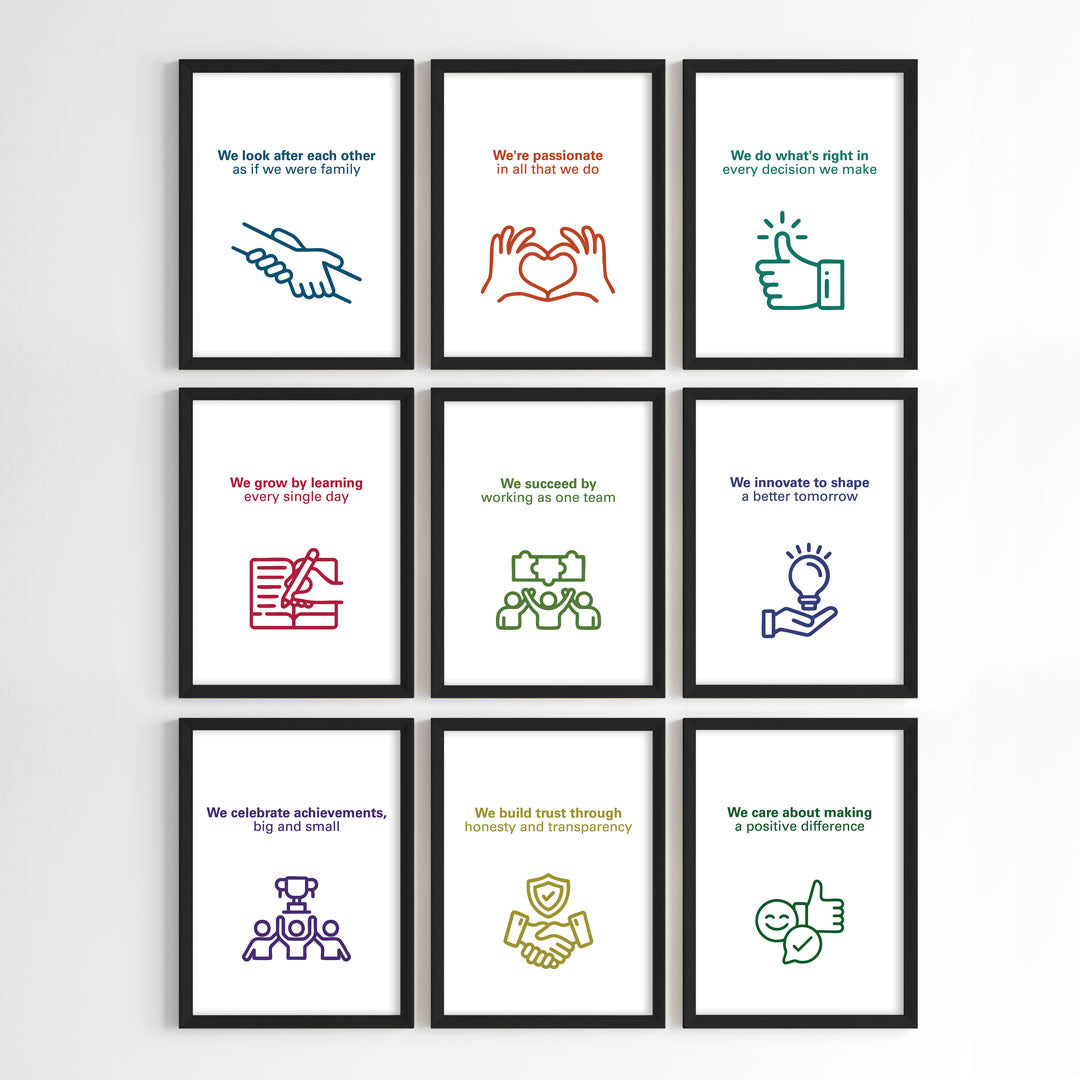 Our Guiding Values Wall Art (Framed)
