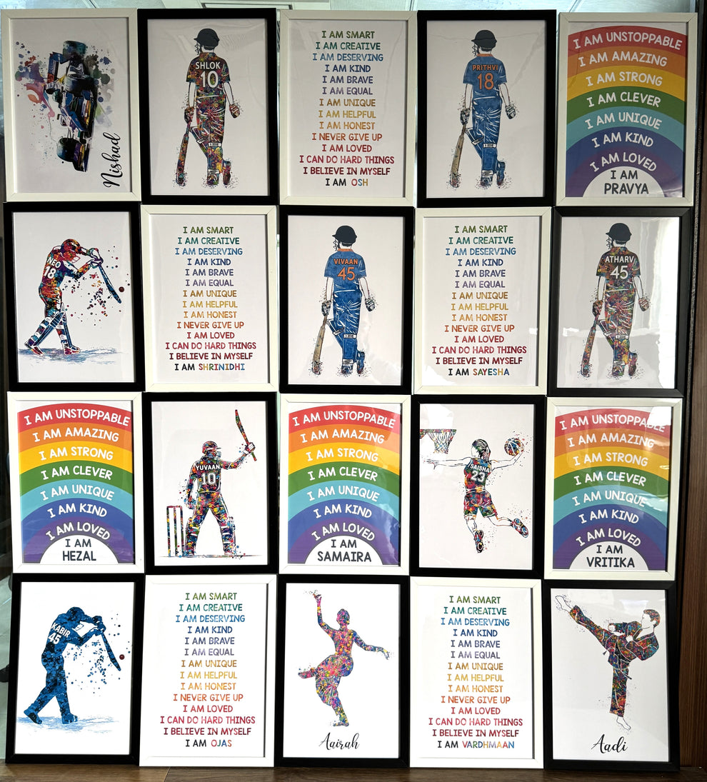 Birthday Return Gifts Customised Wall Art Sets (Framed) – My Kids Wall