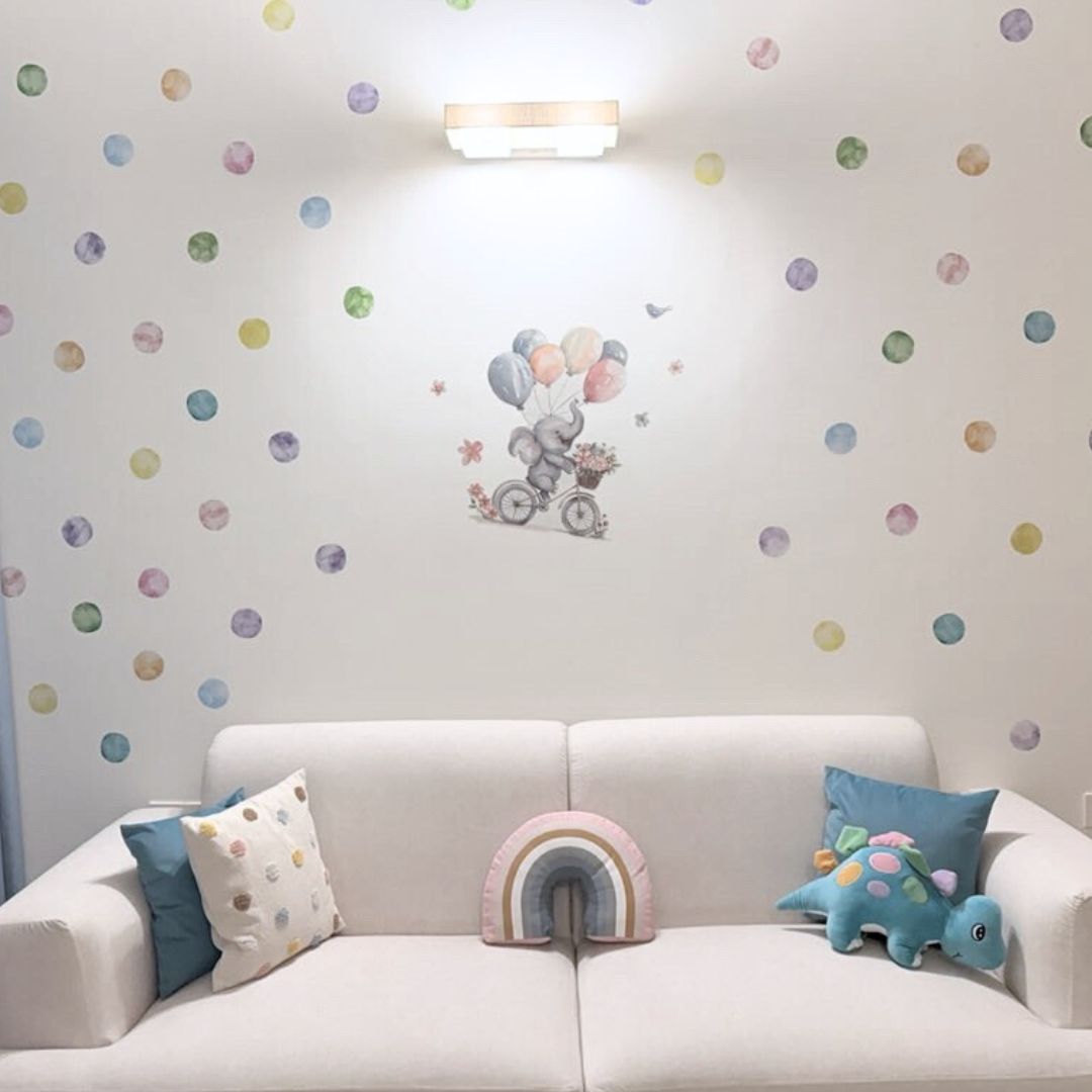 Polka Dots Colorful Wall Stickers