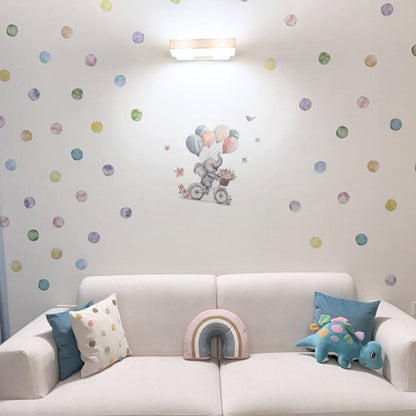 Polka Dots Colorful Wall Stickers