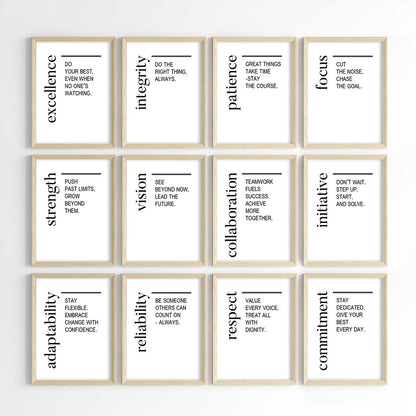 Positive Work Ethics Wall Art (Framed)
