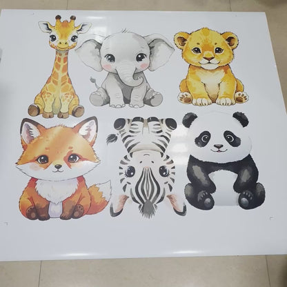 Adorable Baby Animals Personalized Wall Stickers