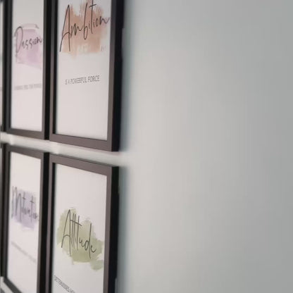 Daily Positive Vibes Wall Art (Framed)