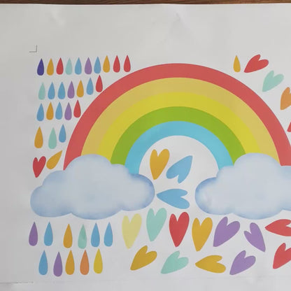 Colourful Rainbow Personalized Wall Stickers