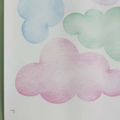 Dreamy Cloudy Skies Personalized Wall Stickers
