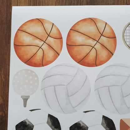 Sports Champion's Room Personalized Wall Stickers