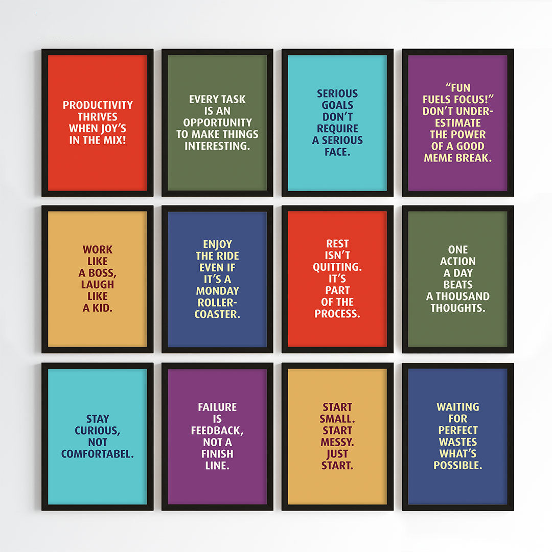 Progress Over Perfection Wall Art (Framed)