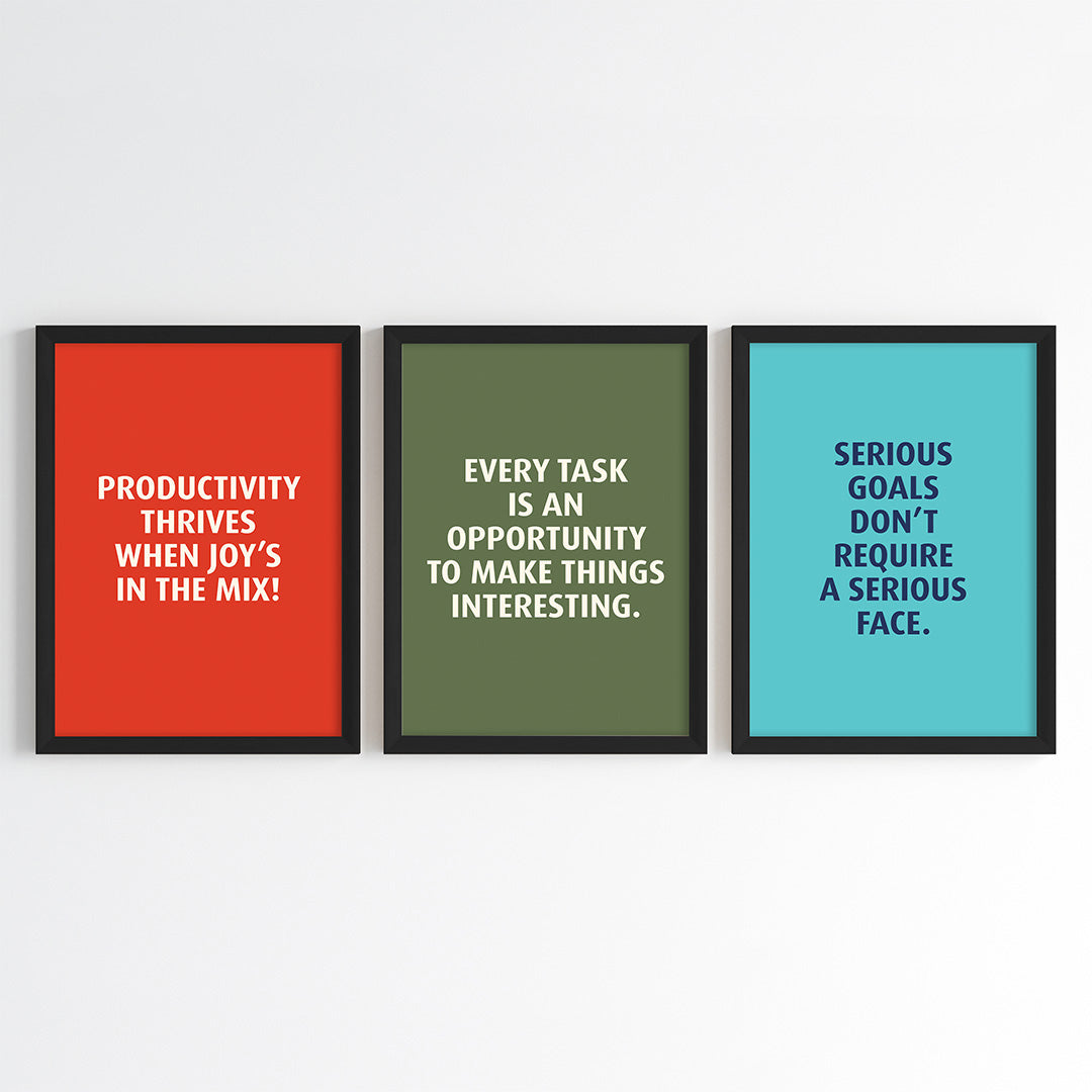 Progress Over Perfection Wall Art (Framed)