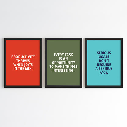 Progress Over Perfection Wall Art (Framed)