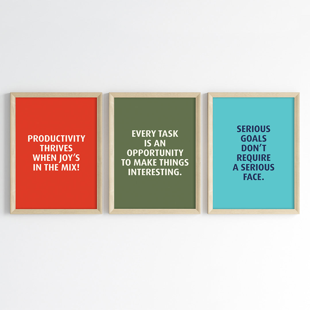 Progress Over Perfection Wall Art (Framed)