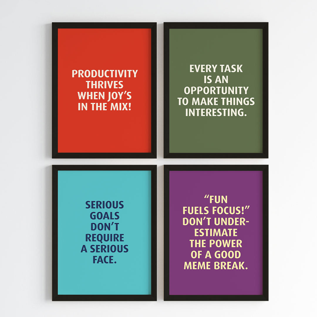 Progress Over Perfection Wall Art (Framed)