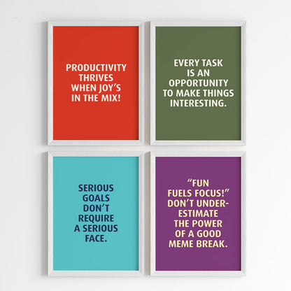 Progress Over Perfection Wall Art (Framed)