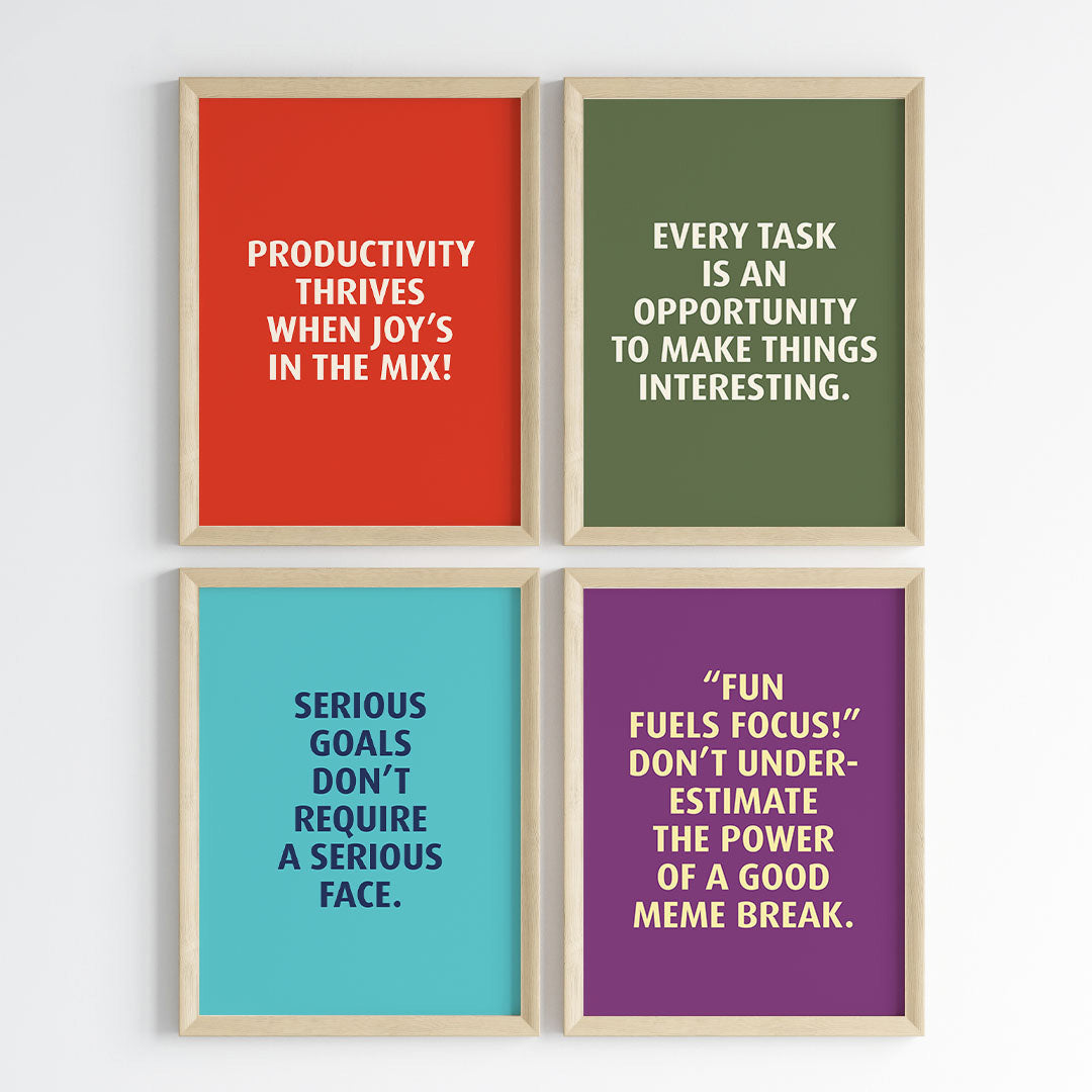 Progress Over Perfection Wall Art (Framed)