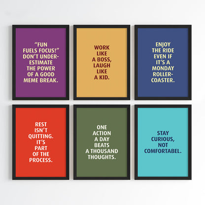 Progress Over Perfection Wall Art (Framed)