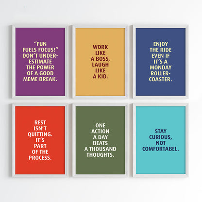 Progress Over Perfection Wall Art (Framed)