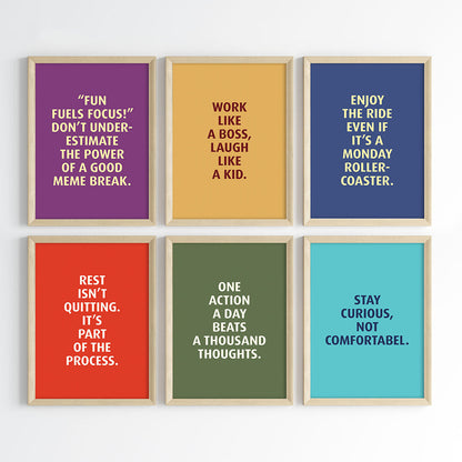 Progress Over Perfection Wall Art (Framed)