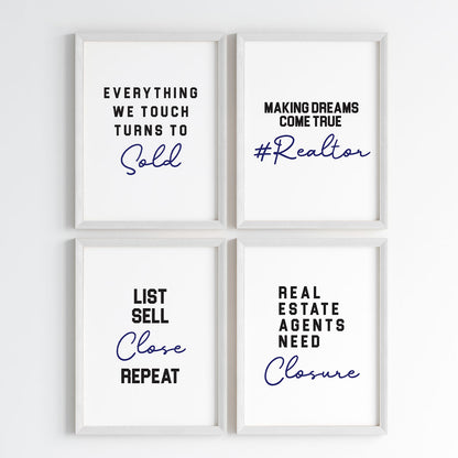 Realtor Hustle Wall Art (Framed)