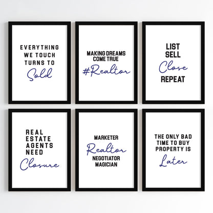 Realtor Hustle Wall Art (Framed)