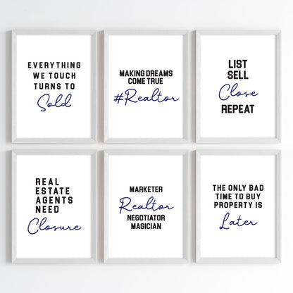 Realtor Hustle Wall Art (Framed)
