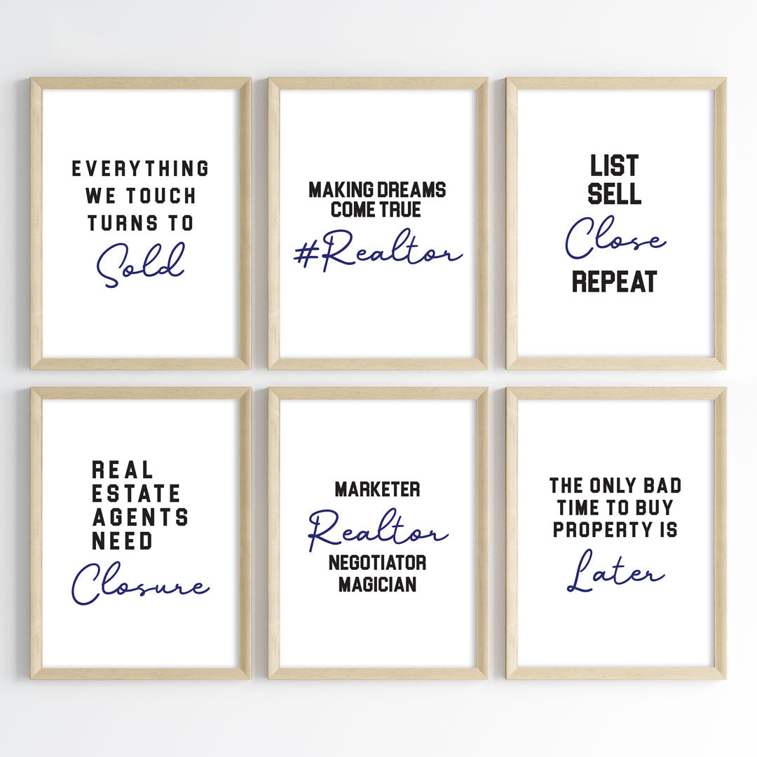 Realtor Hustle Wall Art (Framed)