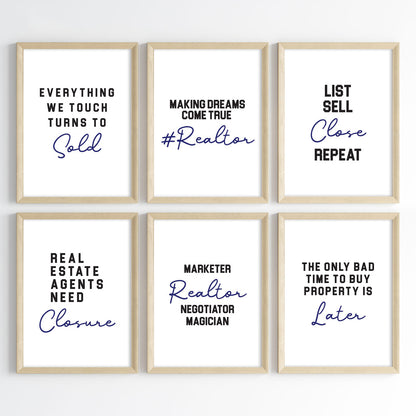 Realtor Hustle Wall Art (Framed)