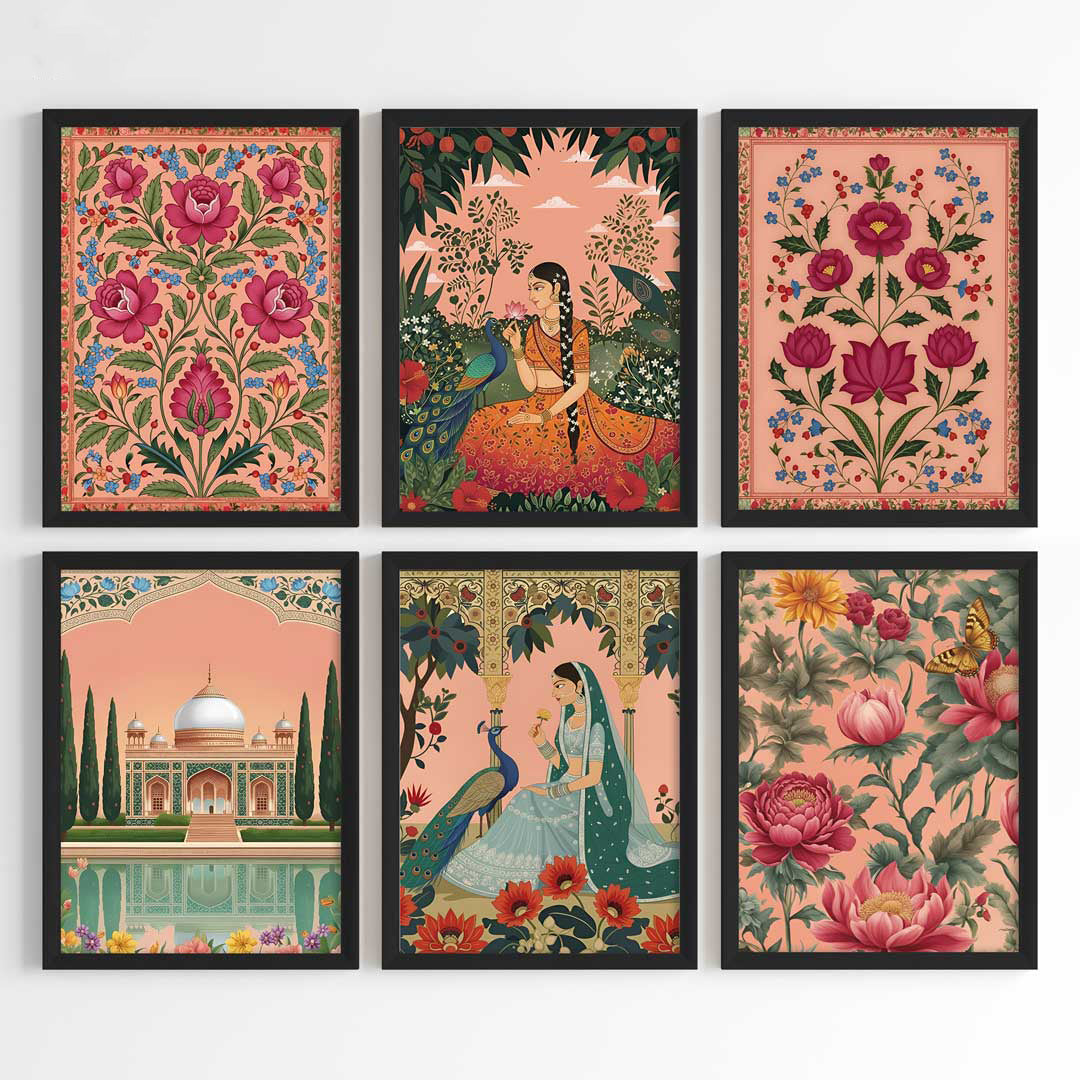 Regal Mughal Botanicals Wall Art (Framed)