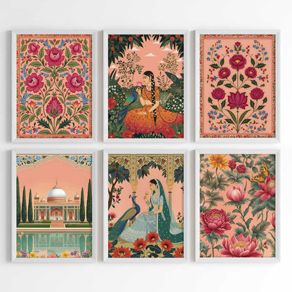 Regal Mughal Botanicals Wall Art (Framed)