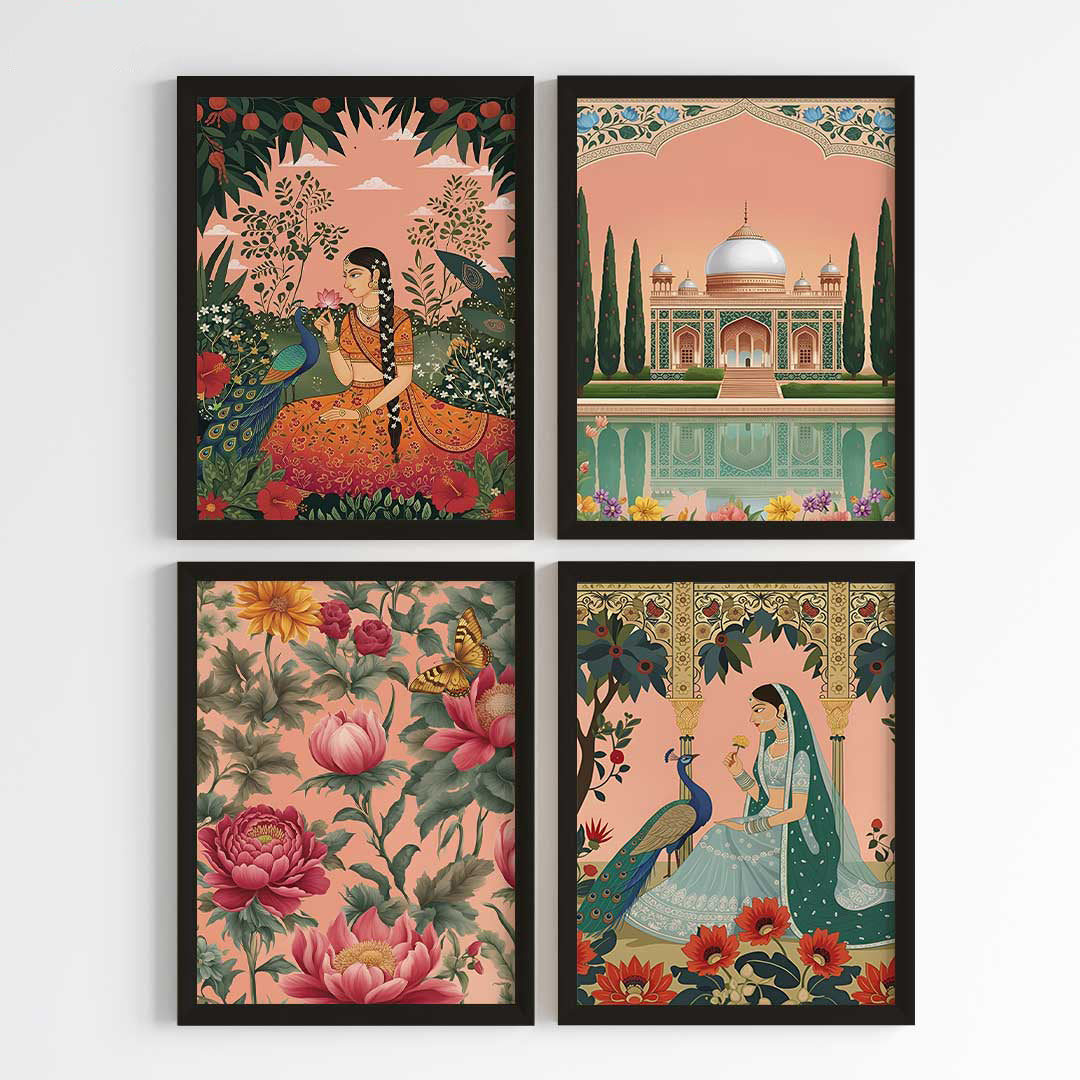 Regal Mughal Botanicals Wall Art (Framed)