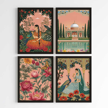 Regal Mughal Botanicals Wall Art (Framed)