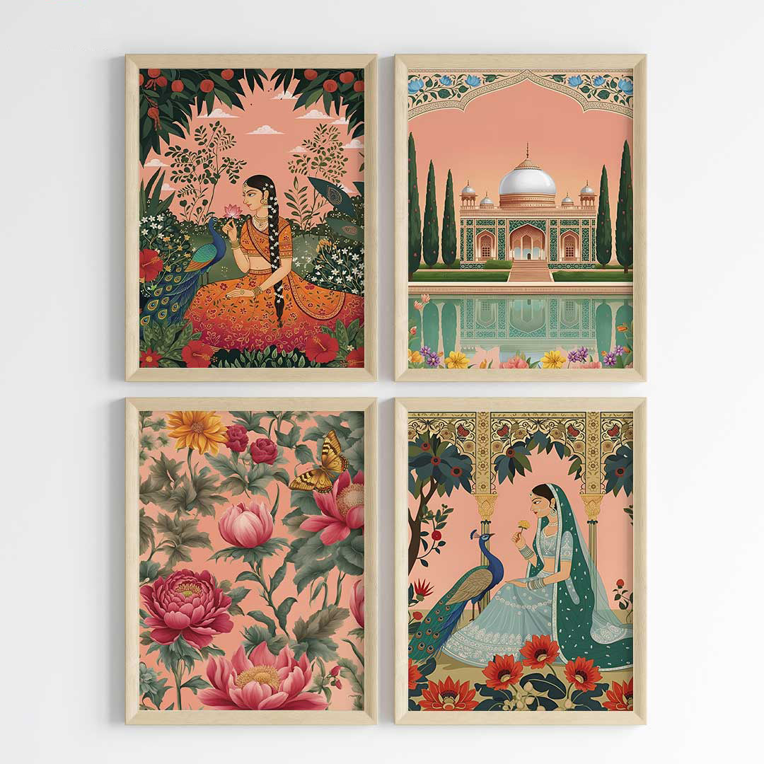 Regal Mughal Botanicals Wall Art (Framed)