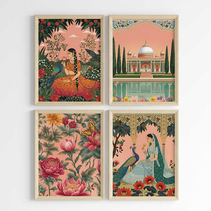 Regal Mughal Botanicals Wall Art (Framed)