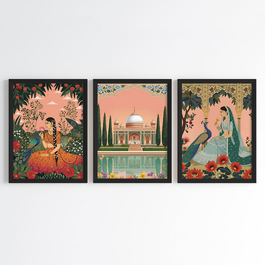 Regal Mughal Botanicals Wall Art (Framed)