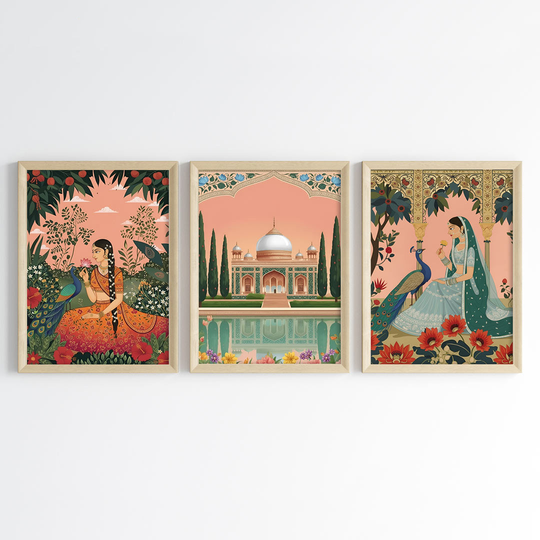 Regal Mughal Botanicals Wall Art (Framed)