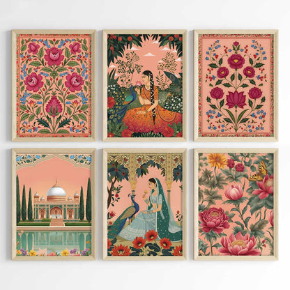 Regal Mughal Botanicals Wall Art (Framed)